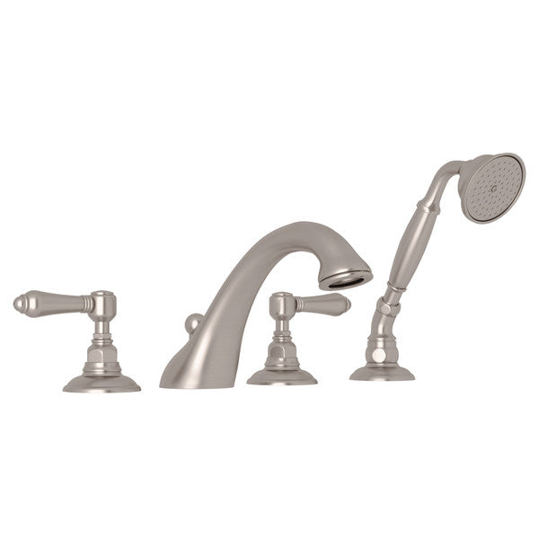 ROHL Viaggio 4-Hole Deck Mount Tub Filler