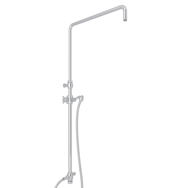 ROHL Riser With Diverter, Hose And Sliding Handshower Holder