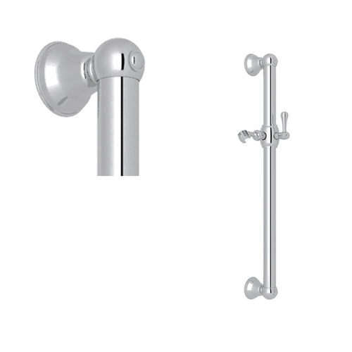 ROHL 24" Grab Bar With Sliding Handshower Holder