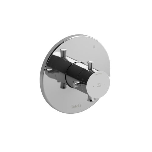 RIOBEL Edge 1/2" Thermostatic & Pressure Balance Trim With 3 Functions (No Share)