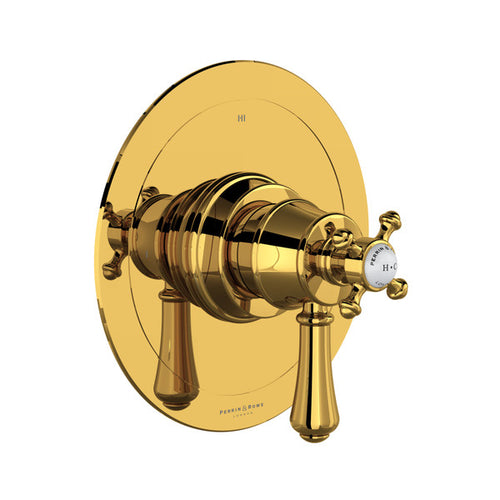 Perrin & Rowe Georgian Era 1/2" Thermostatic & Pressure Balance Trim With 3 Functions (Shared) With Lever Handle - Polished Chrome.TGA23W1LSP