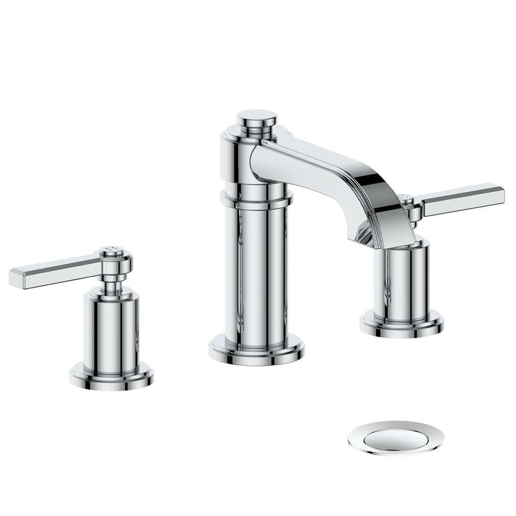 ZEHN 8 - inch WIDESPREAD LAVATORY FAUCET WITH POP - UP DRAIN - Z1 LEVER - Golzar Home