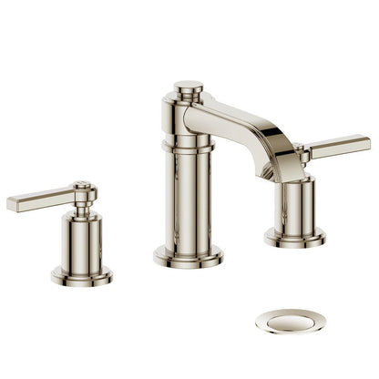 ZEHN 8 - inch WIDESPREAD LAVATORY FAUCET WITH POP - UP DRAIN - Z1 LEVER - Golzar Home