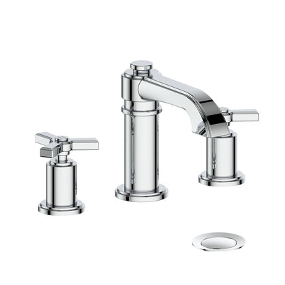 ZEHN 8 - inch WIDESPREAD LAVATORY FAUCET WITH POP - UP DRAIN - Z3 LEVER - Golzar Home