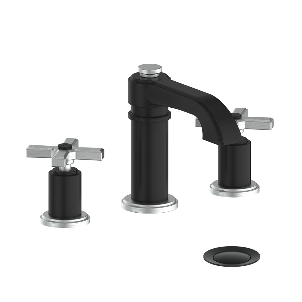 ZEHN 8 - inch WIDESPREAD LAVATORY FAUCET WITH POP - UP DRAIN - Z4 LEVER - Golzar Home