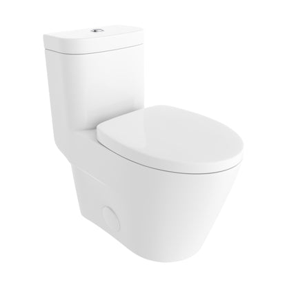 Neptune Zen 4.1/6L Dual Flush Elongated One-Piece Toilet in White