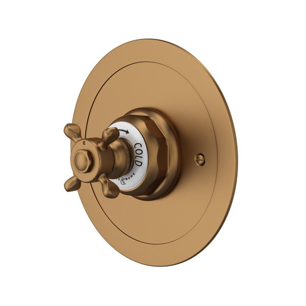 Perrin & Rowe Edwardian™ 3/4" Round Thermostatic Trim Without Volume Control