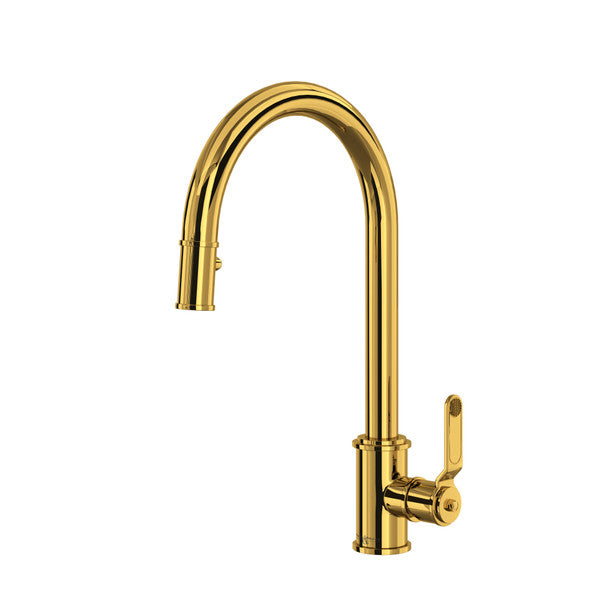 Perrin & Rowe Armstrong™ Pull-Down Kitchen Faucet With C-Spout